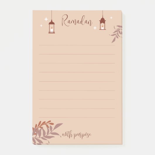 Boho Ramadan Post-it Klebezettel (Vorderseite)