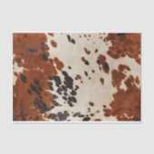 Boho Ranch Cowhide Leder Geschenktütenpapier Seidenpapier (Vorderseite)