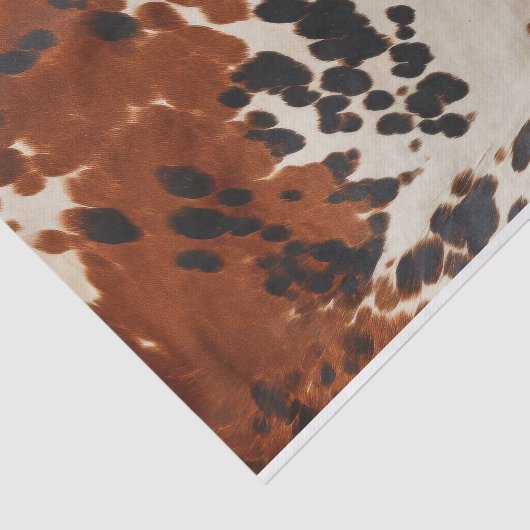Boho Ranch Cowhide Leder Geschenktütenpapier Seidenpapier (Ausschnitt)