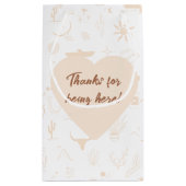 Boho Ranch Hitched Wedding Gift Bag Kleine Geschenktüte (Rückseite)