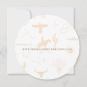 Boho Ranch Wild West Response RSVP Card Einladung (Rückseite)