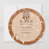 Boho Ranch Wild West Wüste Tan Response RSVP Karte (Vorderseite)