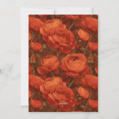 Boho Ranunculus Accent Birthday Celebration Einladung (Rückseite)