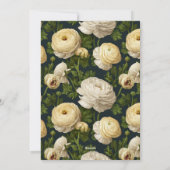Boho Ranunculus Accent Surprise Birthday Einladung (Rückseite)