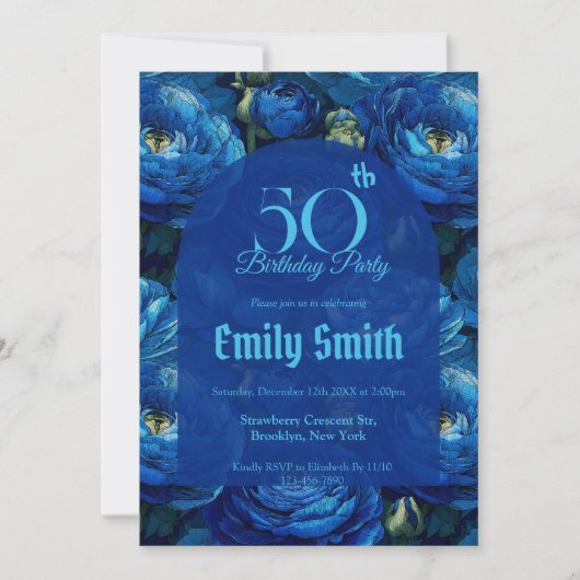 Boho Ranunculus Aesthetic 5Th Birthday Einladung (Vorderseite)