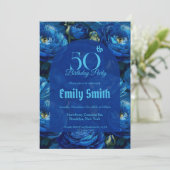 Boho Ranunculus Aesthetic 5Th Birthday Einladung (Stehend Vorderseite)