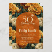 Boho Ranunculus Charm Wife’S Birthday Einladung (Vorne/Hinten)