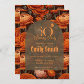 Boho Ranunculus Floral Girl Birthday Party Einladung (Vorne/Hinten)