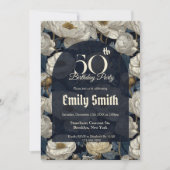 Boho Ranunculus Flower Custom Birthday Einladung (Vorderseite)