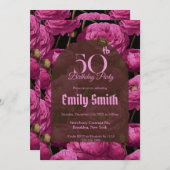 Boho Ranunculus Petal Boho Birthday Einladung (Vorne/Hinten)