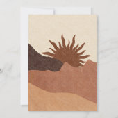 Boho Ray of Sunshine Baby Shower Einladung (Rückseite)