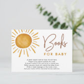 Boho Ray of Sunshine Books for Baby Begleitkarte (Stehend Vorderseite)