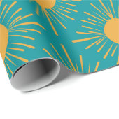 Boho Ray von Sun Turquoise Geschenkpapier (Rolleneckpunkt)