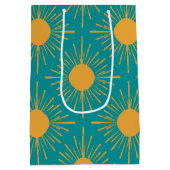 Boho Ray von Sun Turquoise Mittlere Geschenktüte (Rückseite)