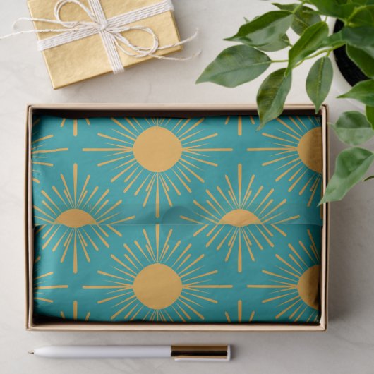 Boho Ray von Sun Turquoise Seidenpapier (Geschenk)