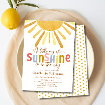 Boho Ray von Sunshine Baby Shower