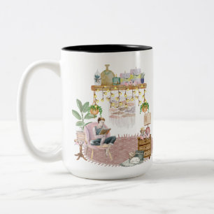 Boho Reading Room Tasse