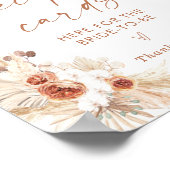 Boho Recipe Cards signieren | Terracotta Pampas Gr Poster (Ecke)