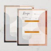 Boho Recipe Paper Sheet (Vorne/Hinten)