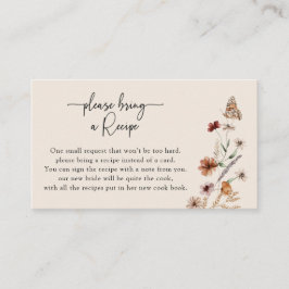 Boho Recipe Request Card Begleitkarte