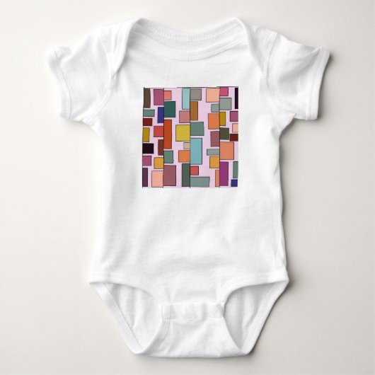 Boho Rectangle Baby Strampler (Vorderseite)