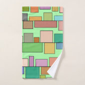 Boho Rectangle Badhandtuch Set (Handtuch)