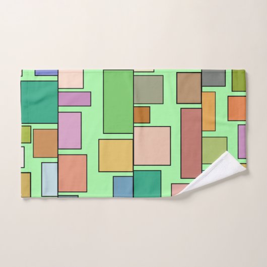 Boho Rectangle Badhandtuch Set (Handtuch)