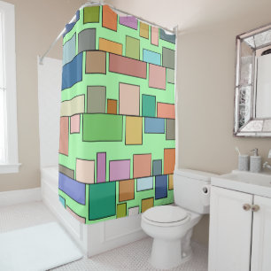Boho Rectangle Duschvorhang