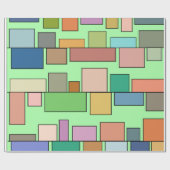 Boho Rectangle Geschenkpapier (Flach)