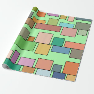 Boho Rectangle Geschenkpapier