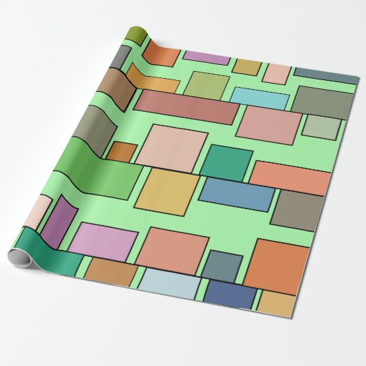 Boho Rectangle Geschenkpapier (Ungerollt)