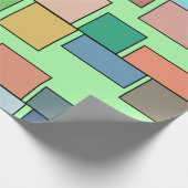 Boho Rectangle Geschenkpapier (Ecke)