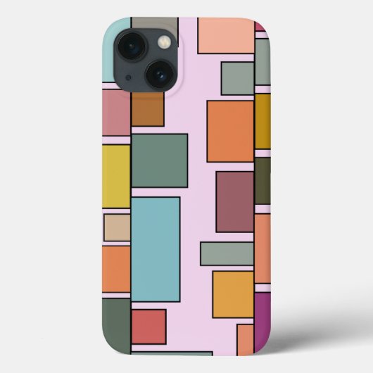 Boho Rectangle iPhone Case, Mate Case-Mate iPhone Hülle (Rückseite)