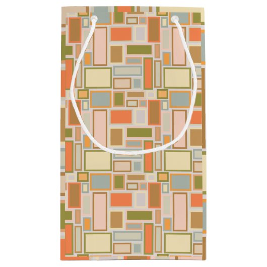 Boho Rectangle Kleine Geschenktüte (Rückseite)