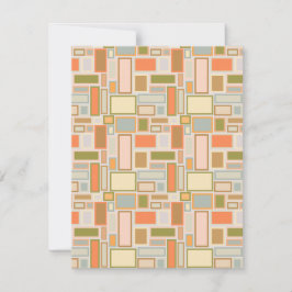 Boho Rectangle Mitteilungskarte