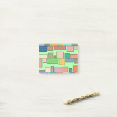 Boho Rectangle Post-it Klebezettel (Auf Schreibtisch)
