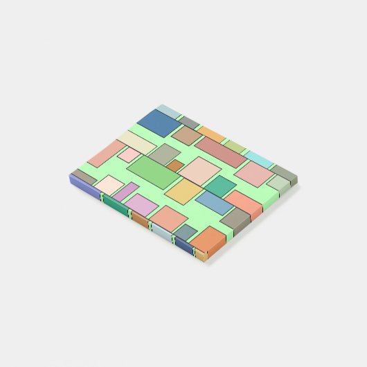 Boho Rectangle Post-it Klebezettel (angewinkelt)