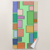 Boho Rectangle Strandtuch (Vorderseite)