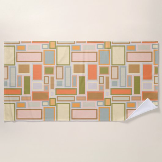 Boho Rectangle Strandtuch (Vorderseite)