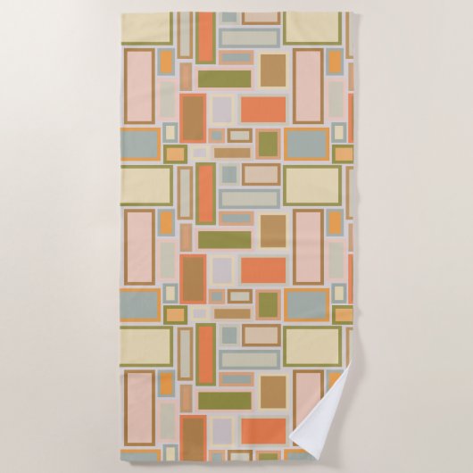 Boho Rectangle Strandtuch (Vorderseite)