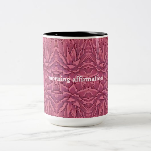Boho Red Agave Affirmations Tasse (Mittel)