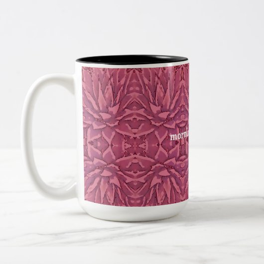 Boho Red Agave Affirmations Tasse (Links)