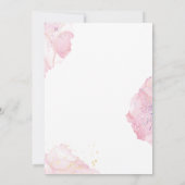 Boho Red Berries & Greenery Weißes Brautparty Einladung (Rückseite)