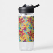 BOHO Red Floral Design Trinkflasche (Links)