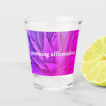Boho Red gab Affirmations Shot Glass