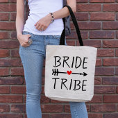Boho Red Heart Arrow Bride Tribe Tragetasche