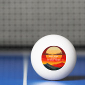 BOHO RED SUNSET Design Tischtennisball (Netto)