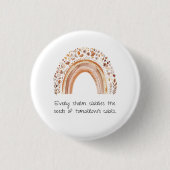 Boho-Regenbogen-Anstecknadel Button (Vorderseite)