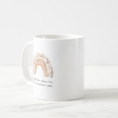 Boho-Regenbogen-Anstecknadel Kaffeetasse (Vorderseite Links)