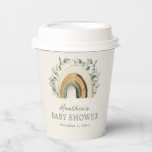 Boho Regenbogen Baby Pappbecher (Vorderseite)